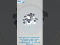 Button Battery Gaskets 304/316 Stainless Steel Circular Gaskets - Sealing & Insulation for Coin Batt