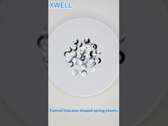 A Closer Look: Funnel/Volcano-Shaped Spring Sheets for Button Batteries - 304/316 Stainless Steel